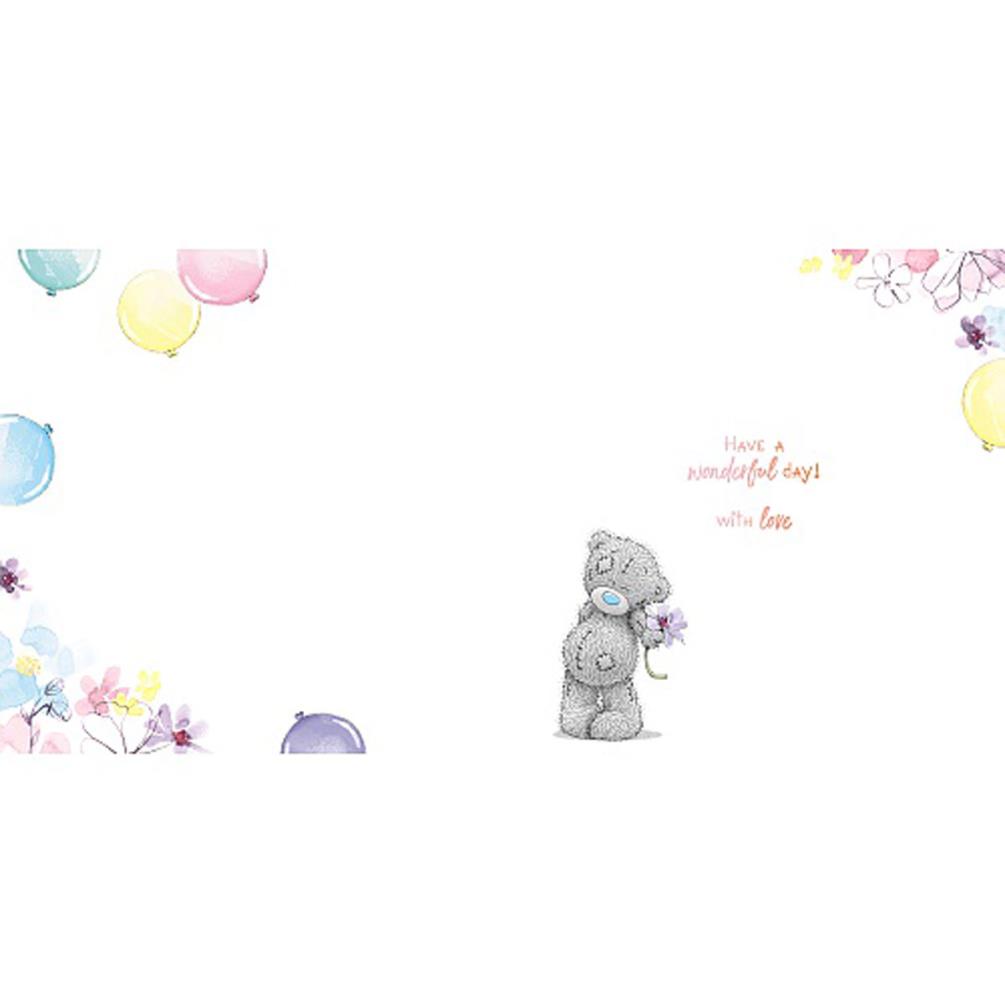 Birthday Wishes Me to You Bear Birthday Card Extra Image 1